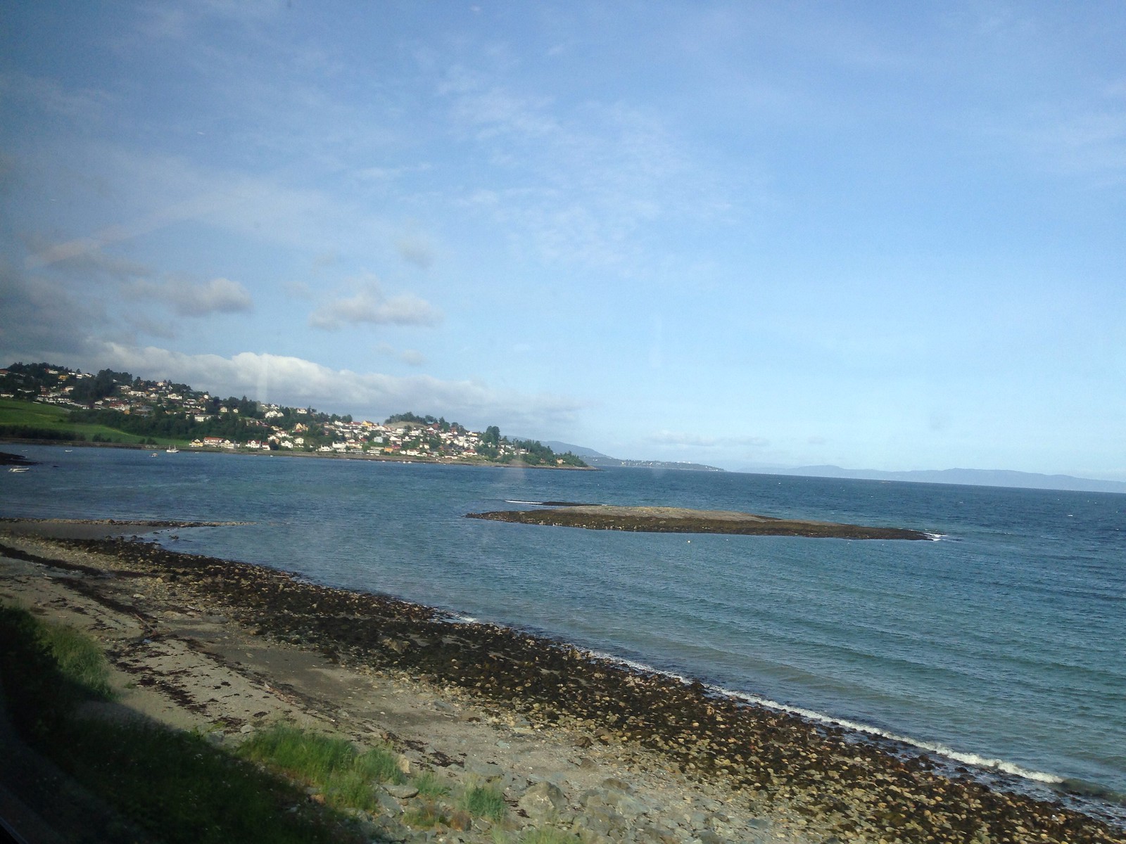 The coast from the train