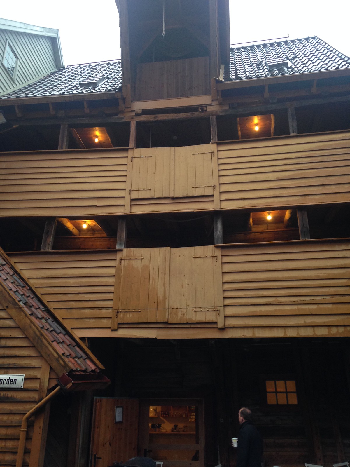 Wooden galleries in Bryggen
