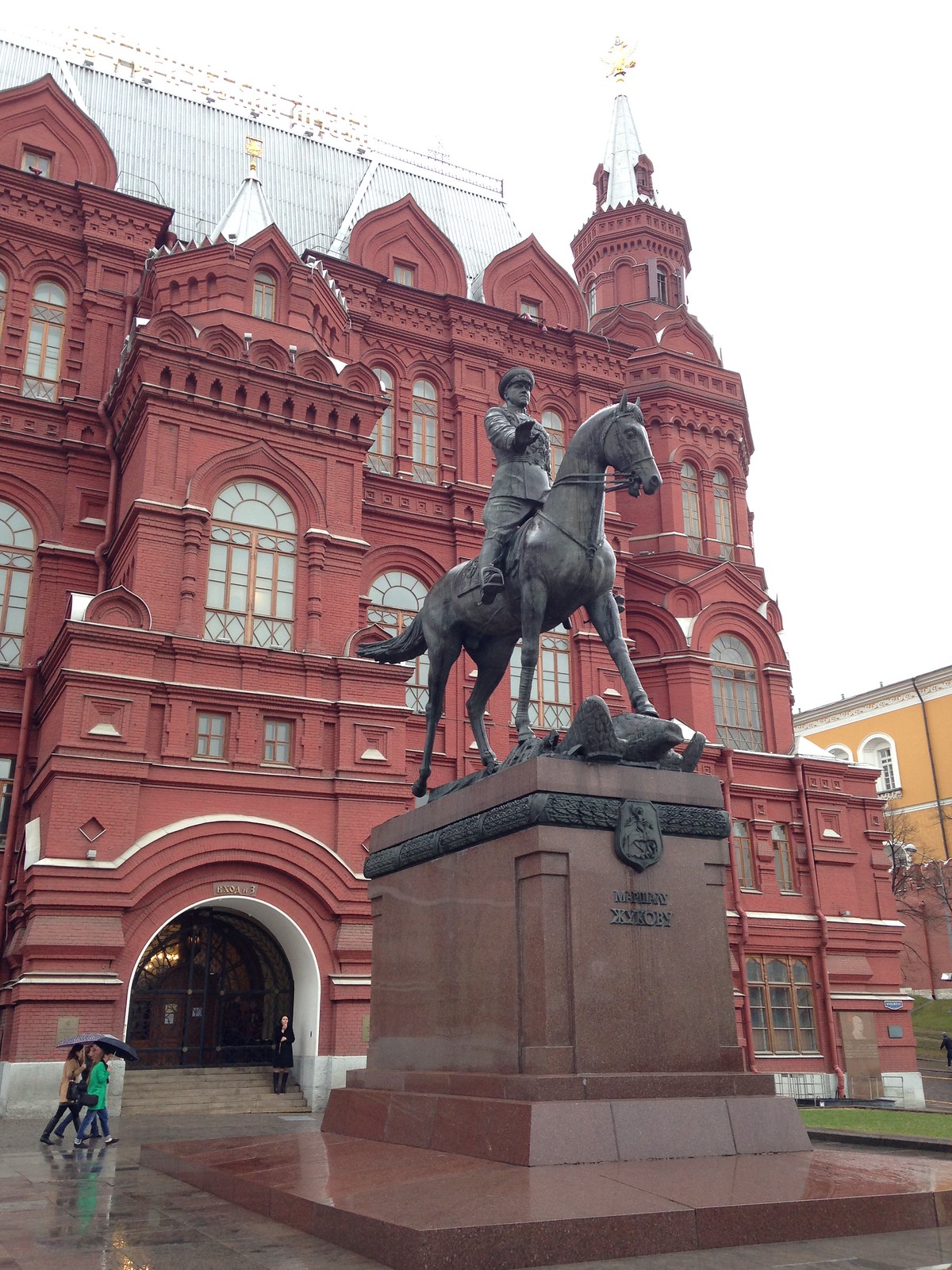 A statue of a military genius