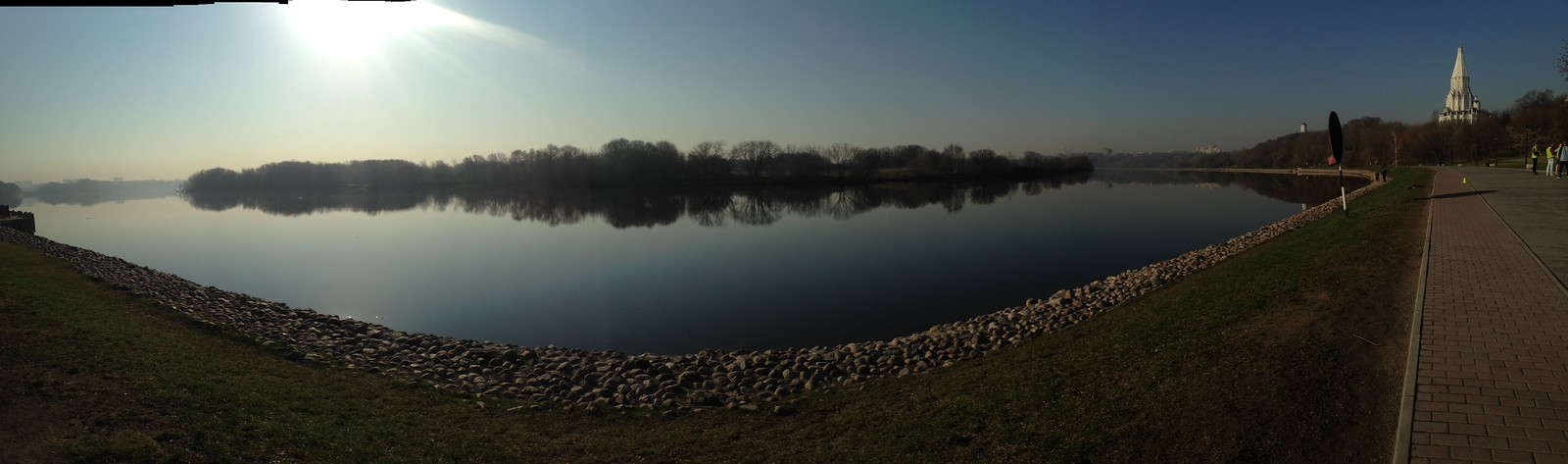 The Moscow river at Kolomenskoe