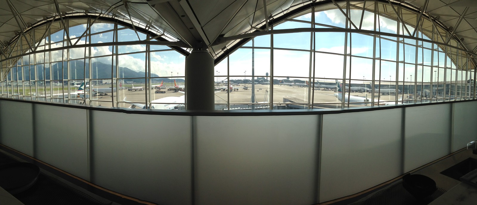 View from the Wing bar, Hong Kong airport