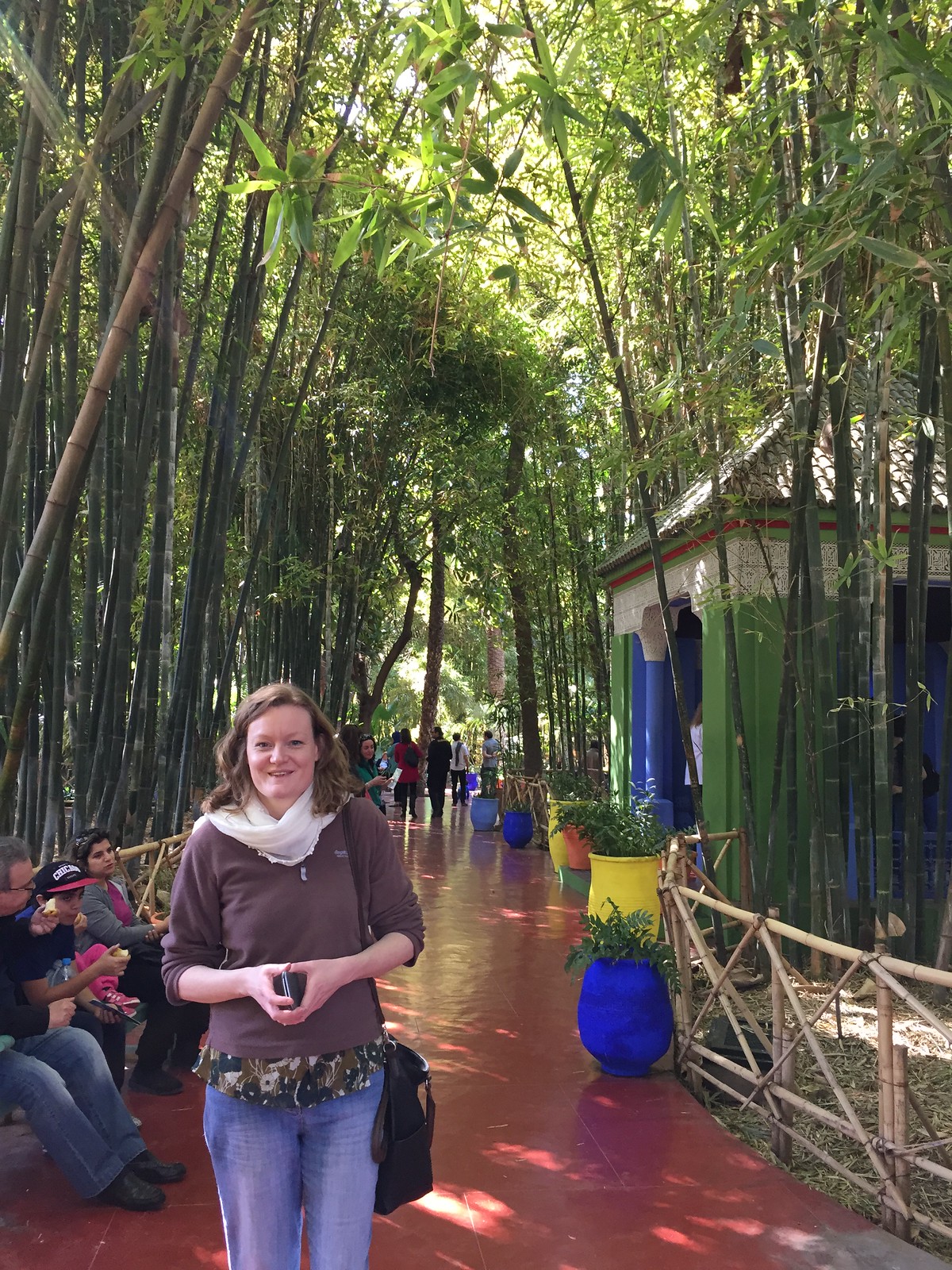 Helen among the bamboo, Jardins Majorelle