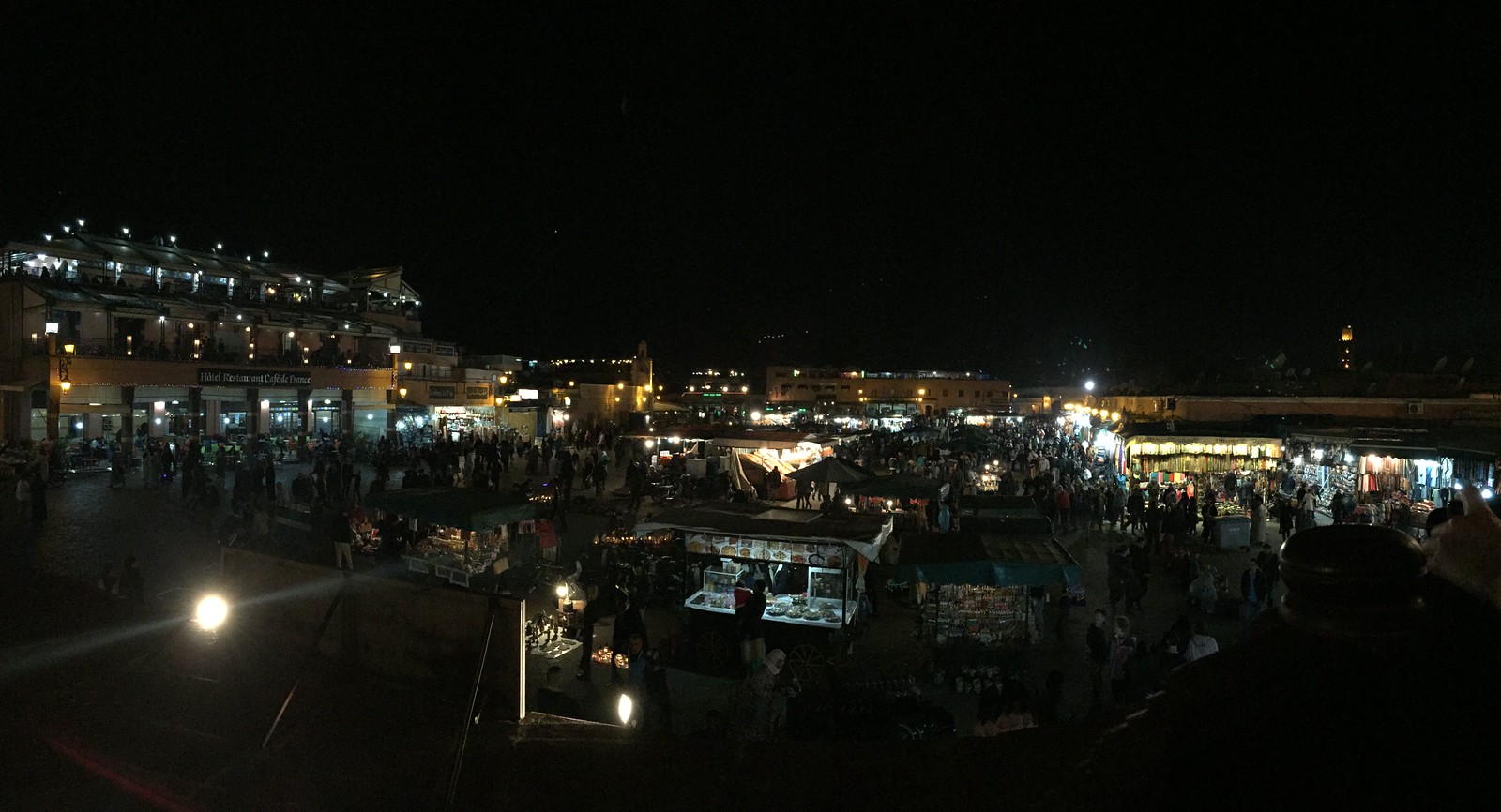 Jemaa el Fna after dark