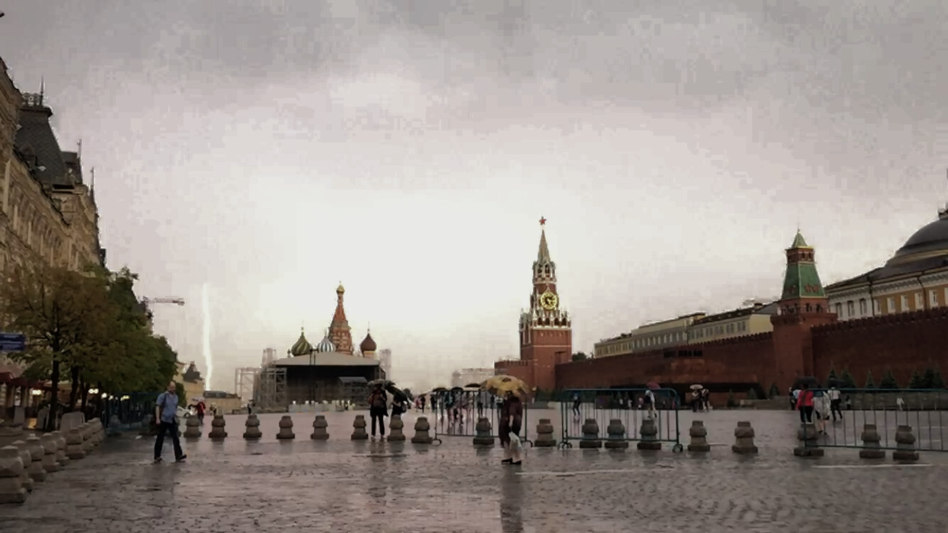 Lightning over Red Square